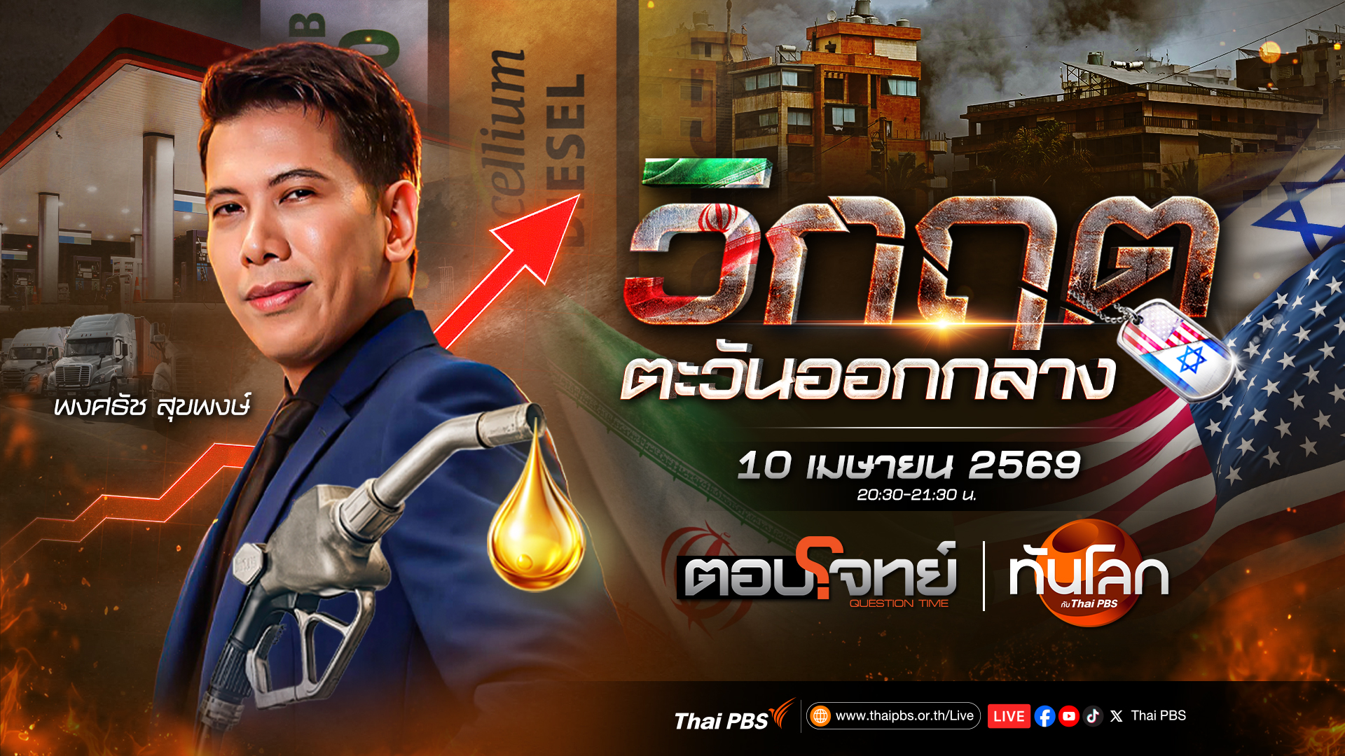 วัดใจสหรัฐฯ - อิหร่านเจรจาอิสลามาบัด คุยไป รบไป? | 10 เม.ย. 69