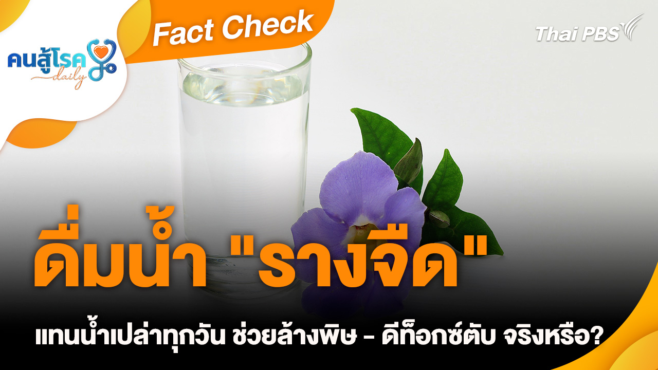 Fact Check :  ดื่มน้ำ "รางจืด" แทนน้ำเปล่าทุกวัน ช่วยล้างพิษ - ดีท็อกซ์ตับ จริงหรือ?