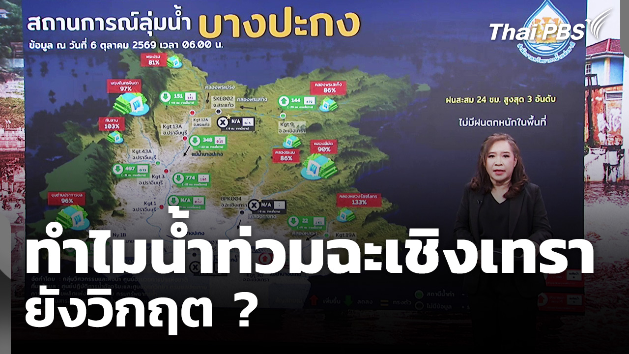 ทำไม "น้ำท่วมฉะเชิงเทรา" ยังวิกฤต ? วิเคราะห์โครงสร้างลุ่มน้ำบางปะกง